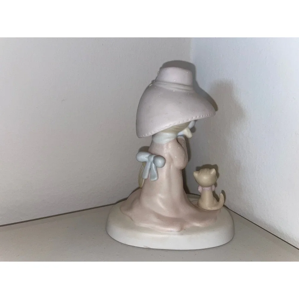 Precious Moments To A Very Special Mom Figurine E2824 Girl with Kitten 1984 Box - Picture 8 of 11